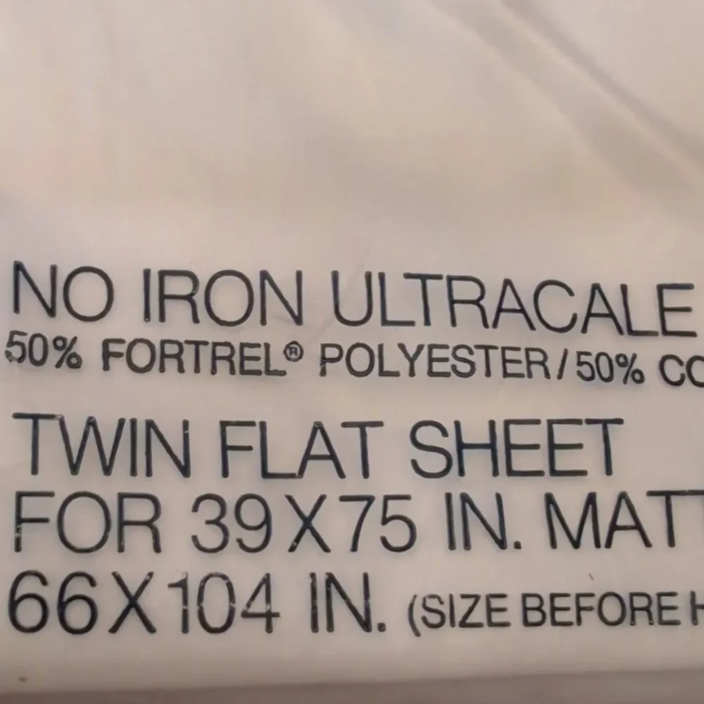 Vintage Calvin Klein For Wamsutta Clouds Twin Flat Sheet NIP Designer Workshop‎